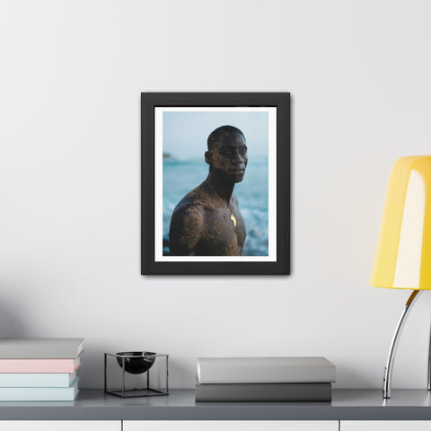 Male Portrait 4 - Framed Poster: Inspiring African Portrait Wall Art