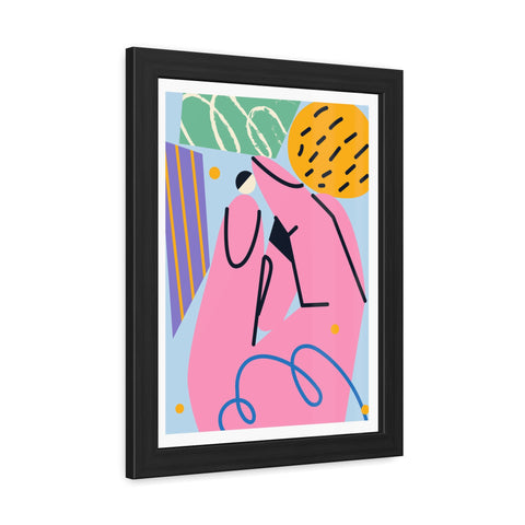 Kurian 8 - Abstract Hand Framed Poster - Modern Art for Home Décor