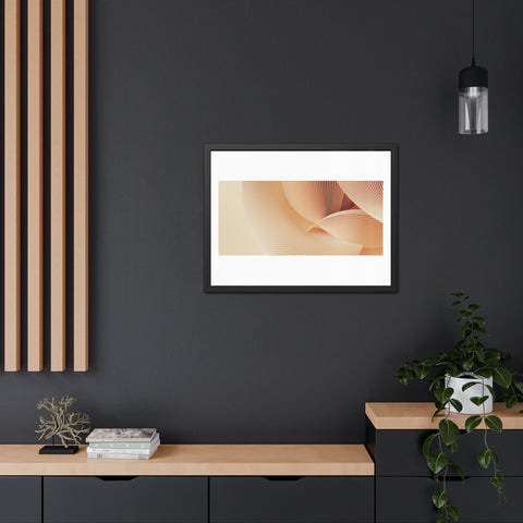 Creese - Elegant Framed Poster - Minimalist Wave Art for Home Decor