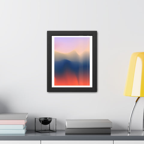 Spiritual 4 - Serene Abstract Framed Poster - Modern Wall Art for Calm Spaces