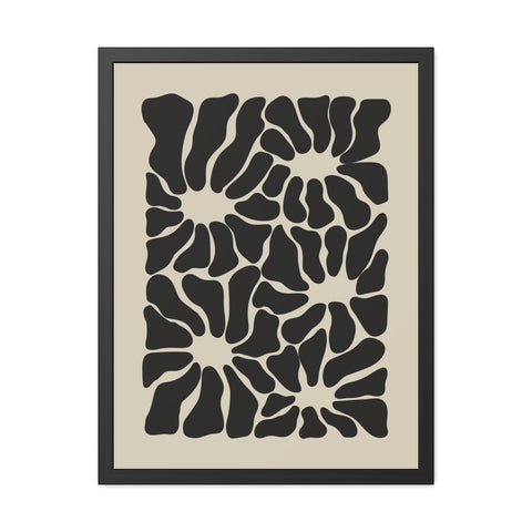 Boho Floral 2 - Abstract Wall Art Framed Posters - Modern Home Decor