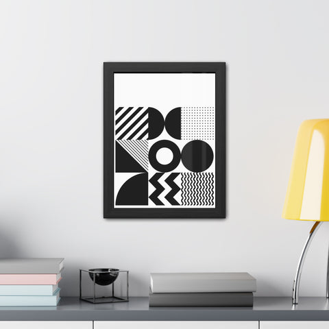 Modern Geometric Framed Poster for Stylish Home Decor