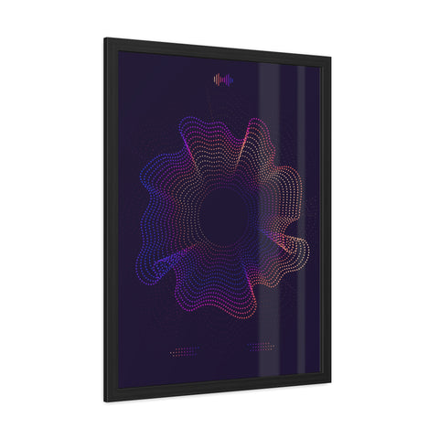Sound Nova 2 - Vibrant Abstract Wave Framed Poster - Modern Wall Art for Music Lovers