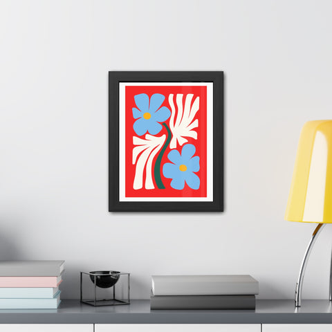 Natural Formation 3 - Vibrant Floral Framed Poster - Modern Home Decor Art