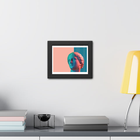 Look - Modern Art Framed Posters - Abstract Head Sculpture Decor for Home & Office