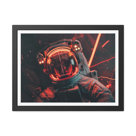 Kev - Cosmic Astronaut Framed Poster - Sci-Fi Wall Art for Space Enthusiasts