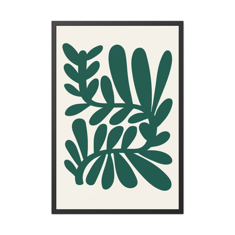 Natural Formation 14 -Botanical Framed Poster - Modern Leaf Wall Art Decor for Home & Office