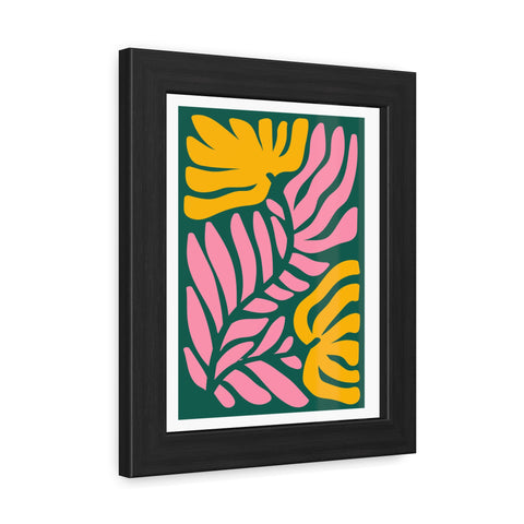 Natural Formation 8 - Tropical Floral Framed Poster - Modern Wall Art for Home Decor