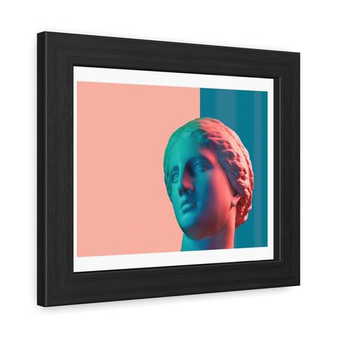 Look - Modern Art Framed Posters - Abstract Head Sculpture Decor for Home & Office