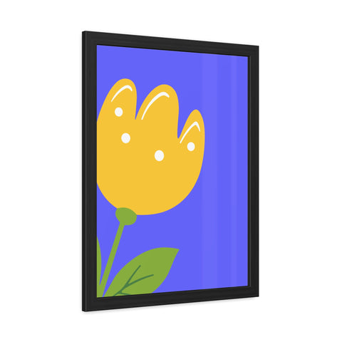 Childrana 5 - Bright Yellow Flower Framed Poster - Cheerful Home Decor for Spring Celebrations
