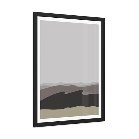 Desert Sun 2 - Modern Landscape Framed Poster - Wall Art for Home Decor - Neutral Tones