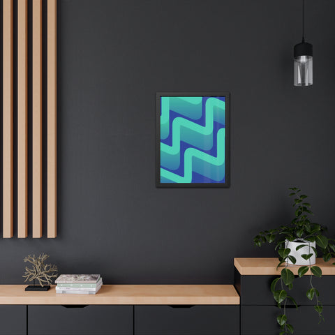 Abstractica 3 - Abstract Waves Framed Poster | Modern Home Decor | Vibrant Wall Art