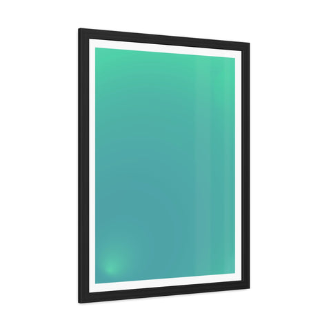 Sunrise 3 - Modern Minimalist Framed Posters - Serene Turquoise Wall Art