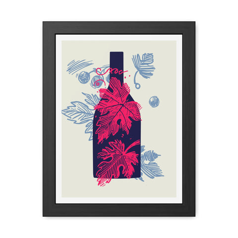 Wine Country 8 - Elegant Framed Poster with Wine Motif - Perfect for Home Decor and Wine Lovers