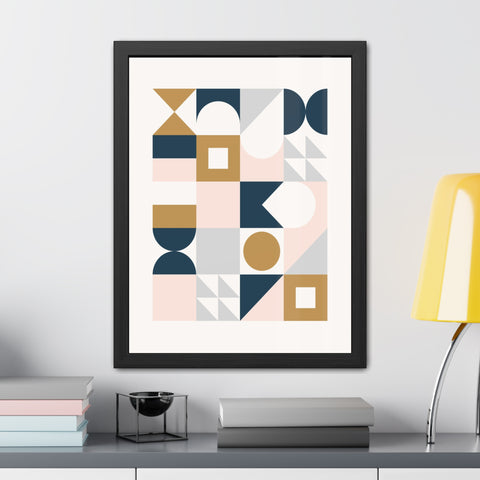Crown 2 - Geometric Framed Poster Art for Modern Decor | Abstract Wall Art | Stylish Home Accent