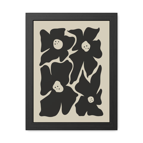 Boho Floral 1 - Framed Poster - Modern Wall Art for Home Decor