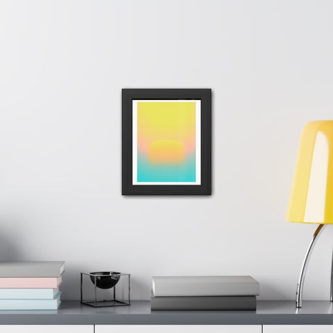 Sunrise 1 - Abstract Gradient Framed Posters - Modern Wall Art for Home Decor