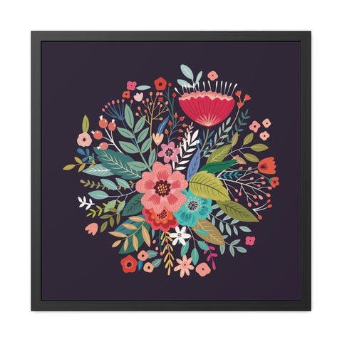 Floral Bouquet - Vibrant Floral Framed Poster - Home Décor for Nature Lovers