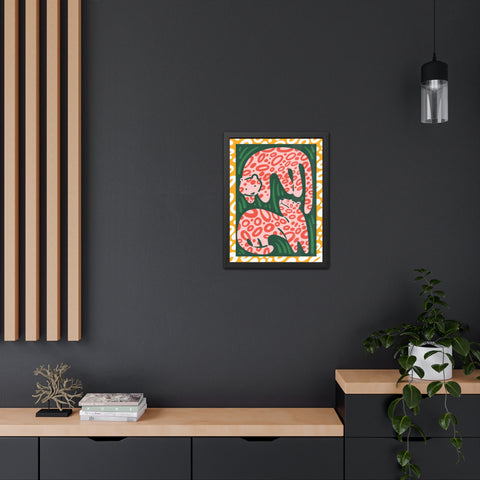 Amazon 2 - Stylish Framed Poster – Vibrant Jungle Theme with Leopard Design