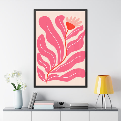 Marinda 6 - Vibrant Floral Framed Poster - Modern Wall Art Decor