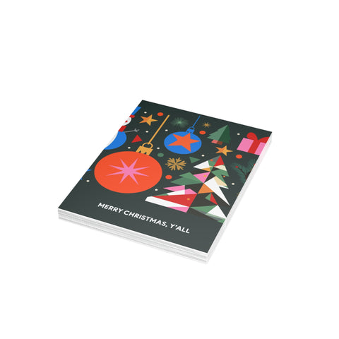 "Merry Christmas, Y'all" Holiday Greeting Card — Christmas / Holiday Greeting Card - Illustrated, Modern