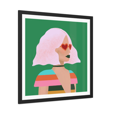 Day at the Opera - Vibrant Framed Poster - Retro Chic Wall Art for Trendsetters