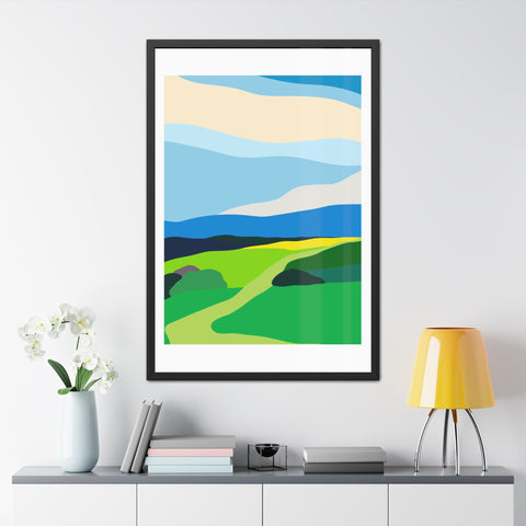 Scapes 2 - Vibrant Landscape Framed Poster - Modern Wall Art for Home Décor