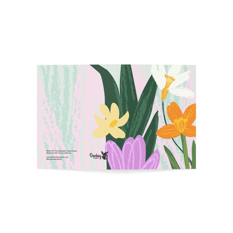 Floral Spring Bouquet Greeting Card — Abstract Greeting Card - Illustrated, Beautiful, Modern
