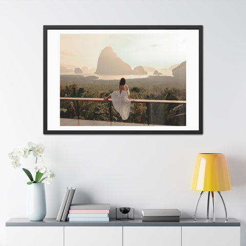 The View - Serene Landscape Framed Poster - Tranquil Nature Wall Art for Home Décor