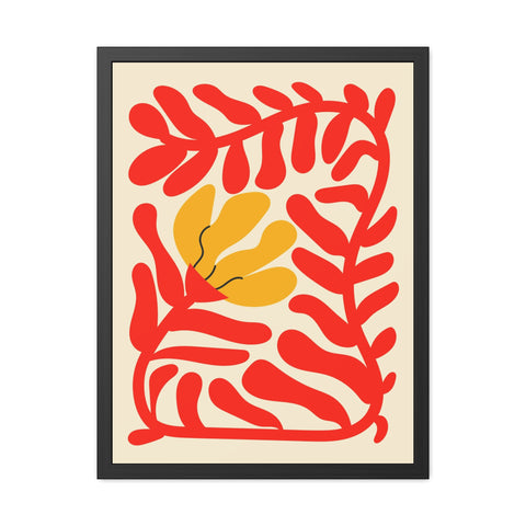 Italian Kitch 7 - Vibrant Floral Framed Poster – Modern Wall Art for Home Decor