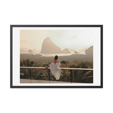 The View - Serene Landscape Framed Poster - Tranquil Nature Wall Art for Home Décor