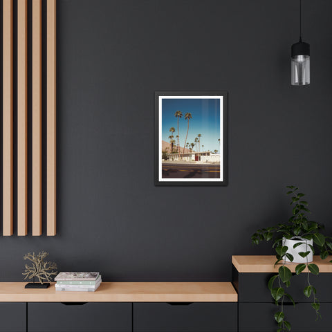 Palm Springs 2 - Vintage Palm Tree Framed Poster - Mid-Century Modern Wall Art