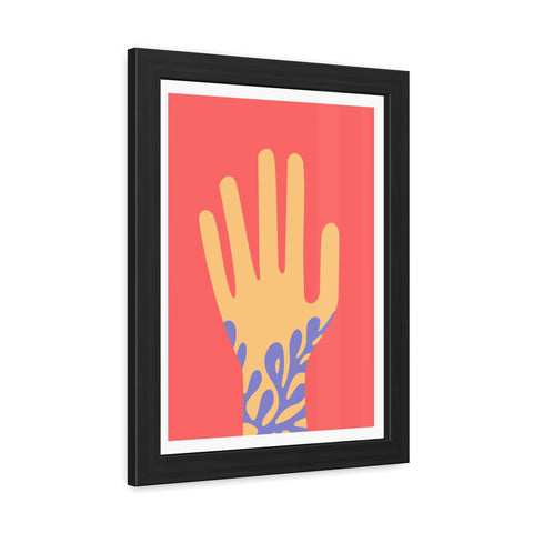 Stratica 2 - Vibrant Hand Art Framed Poster - Modern Decor for Home & Office