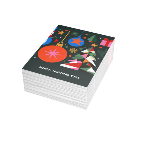 "Merry Christmas, Y'all" Holiday Greeting Card — Christmas / Holiday Greeting Card - Illustrated, Modern