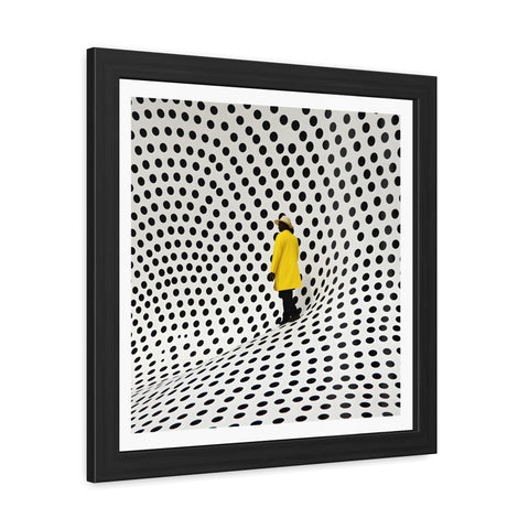 Dotted 1 - Modern Polka Dot Framed Poster - Minimalist Wall Art for Home Decor
