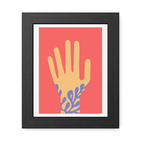 Stratica 2 - Vibrant Hand Art Framed Poster - Modern Decor for Home & Office