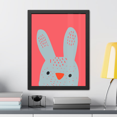 Childrana 1 - Cute Bunny Framed Poster - Perfect for Kids' Rooms & Easter Decor