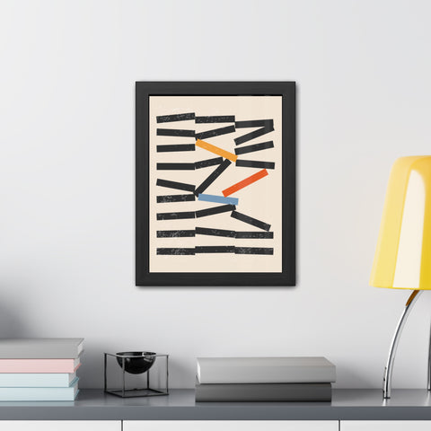 Jarrod 1 - Abstract Framed Poster - Modern Wall Art for Home Decor