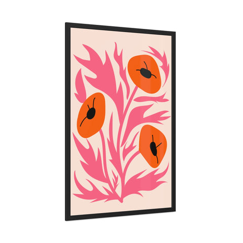 Marinda 3 - Vibrant Floral Framed Poster - Modern Art Print for Home Decor