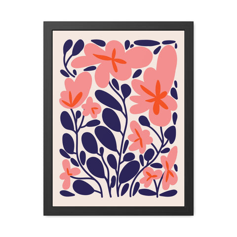 Florish 1 - Botanical Framed Poster | Floral Wall Art for Home Decor