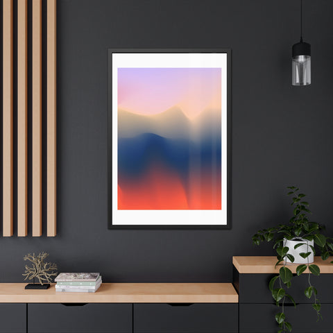 Spiritual 4 - Serene Abstract Framed Poster - Modern Wall Art for Calm Spaces