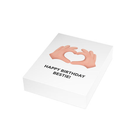 Happy Birthday Bestie! Greeting Card — Birthday Greeting Card - Illustrated, Funny, Snarky, Modern