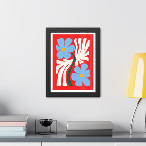 Natural Formation 3 - Vibrant Floral Framed Poster - Modern Home Decor Art