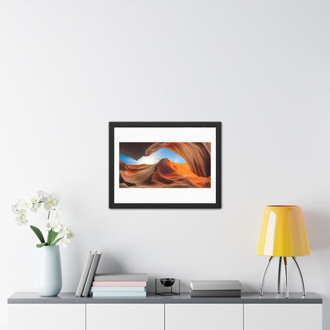 Rock Formation 2 - Desert Landscape Framed Poster - Stunning Canyon Art Decor for Home