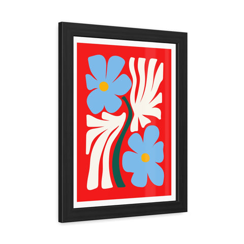 Natural Formation 3 - Vibrant Floral Framed Poster - Modern Home Decor Art