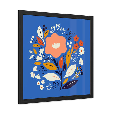 Bloom 2 - Vibrant Floral Framed Poster - Colorful Wall Art for Home Decor