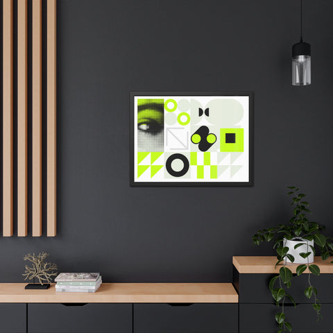 Modern Geometric Framed Poster Art – Eye-Catching Home Decor