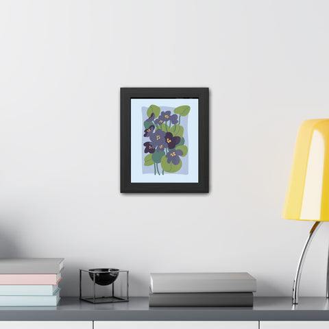 Flowers 4 - Botanical Framed Poster - Floral Art Print for Home Décor