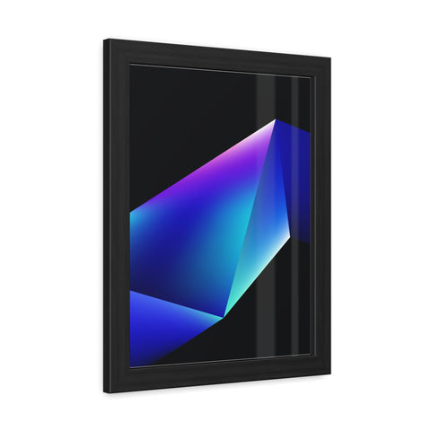 Omega 4 - Modern Geometric Framed Poster - Abstract Art for Stylish Home Decor