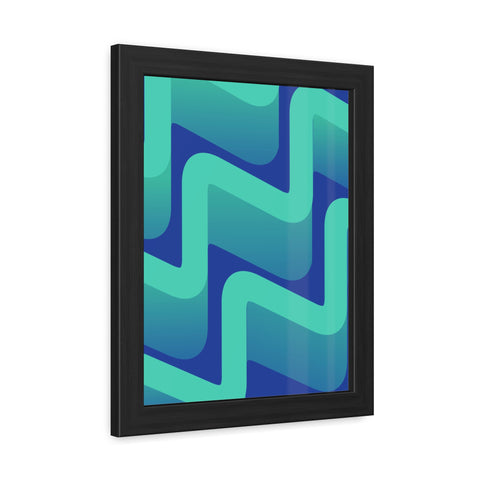 Abstractica 3 - Abstract Waves Framed Poster | Modern Home Decor | Vibrant Wall Art